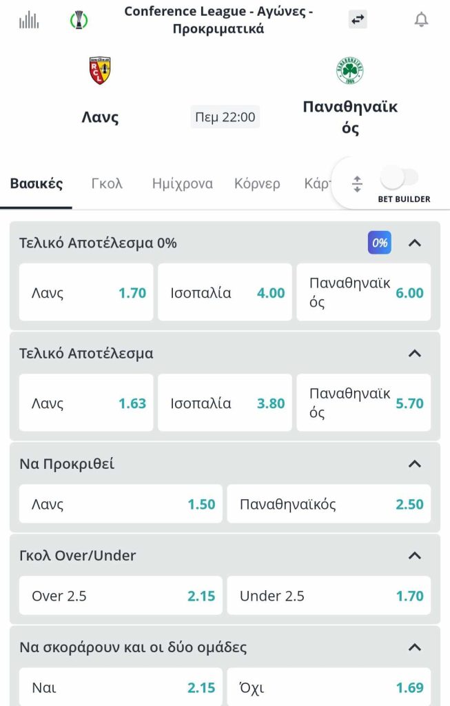 Lens Panathinaikos Novibet