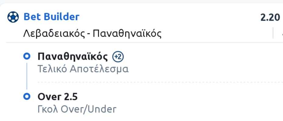 Levadiakos Panathinaikos Bet Builder*