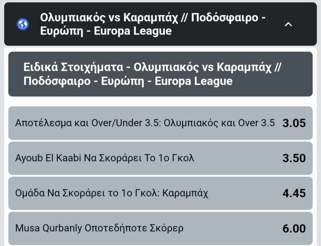 Olympiakos Qarabag Winmasters